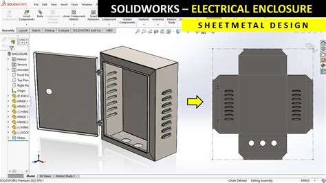 sheet metal box design solidworks|sheet metal thickness in solidworks.